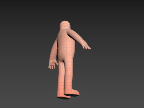 Character219 Cartoon Man Model 3D