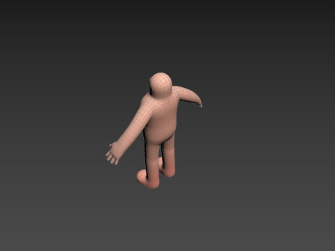 Character219 Cartoon Man Model 3D