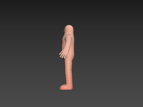 Character219 Cartoon Man Model 3D