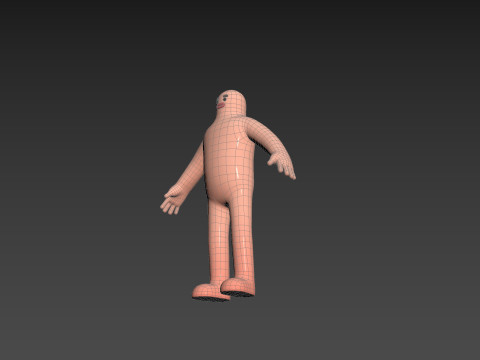 Character219 Cartoon Man Model 3D