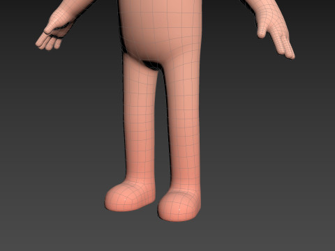 Character219 Cartoon Man Model 3D
