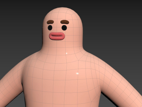 Character219 Cartoon Man Model 3D