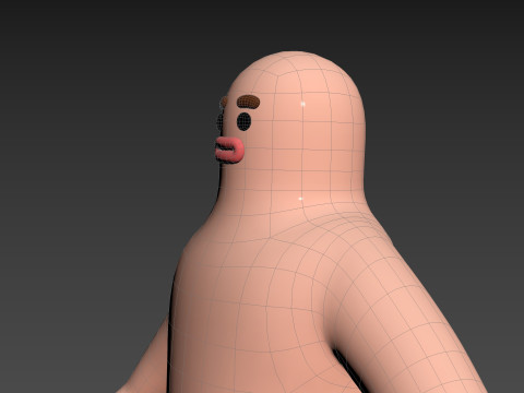 Character219 Cartoon Man Model 3D