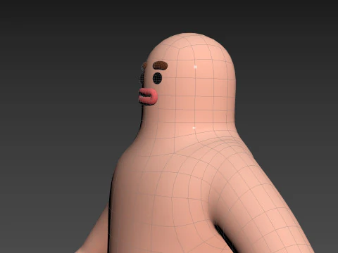 Character219 Cartoon Man 3D Model