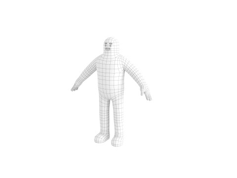Character219 Cartoon Man Model 3D