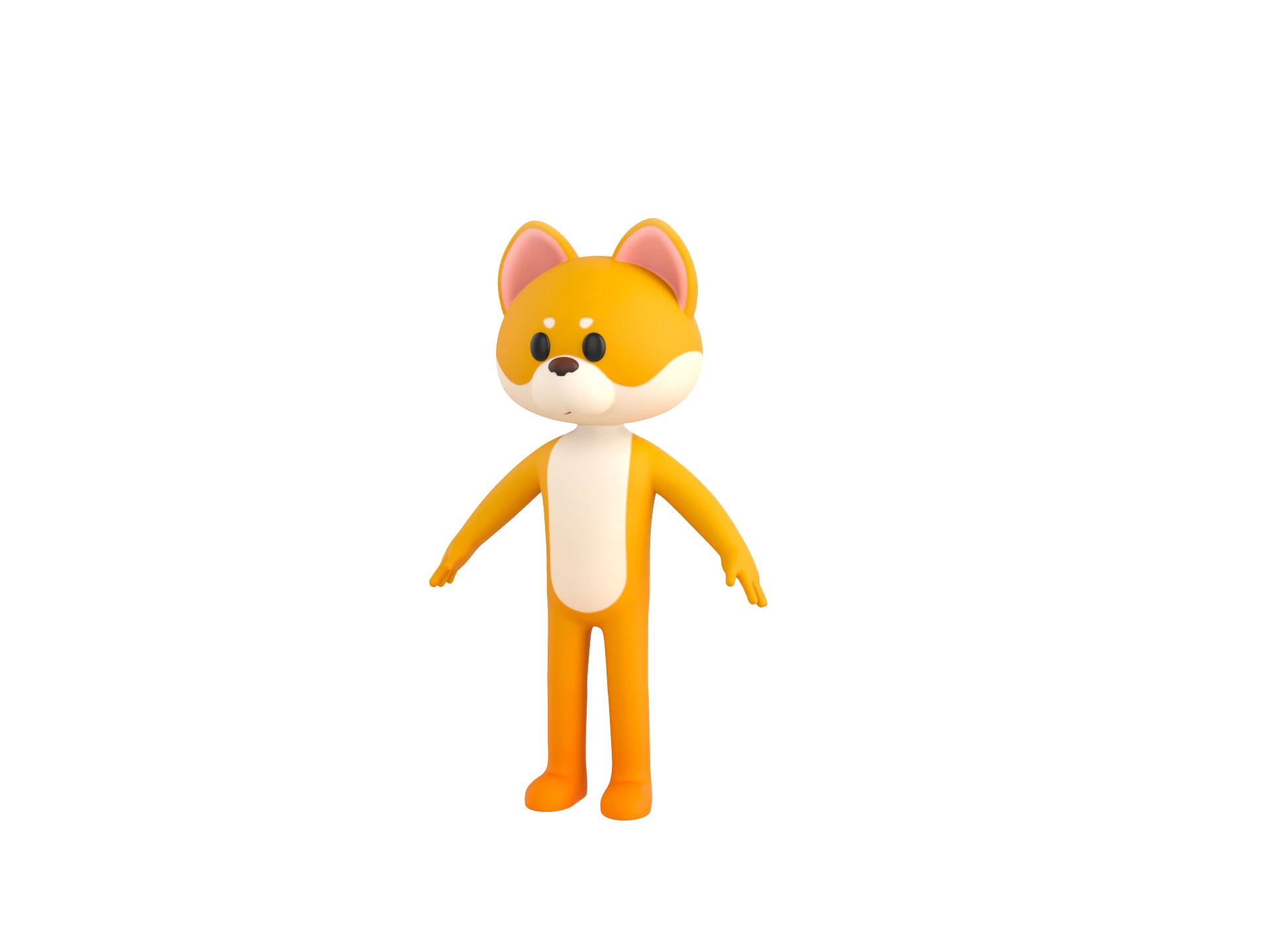 Character221 Dog 3D Model .c4d .max .obj .3ds .fbx .stl .blend 