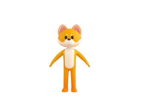 Character221 Dog 3D Model