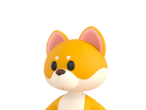 Character221 Dog 3D Model