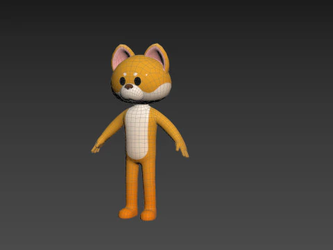 Character221 Dog 3D Model