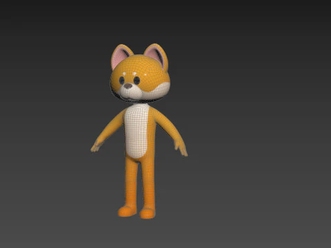 Character221 Dog 3D Model
