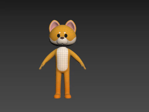 Character221 Dog 3D Model