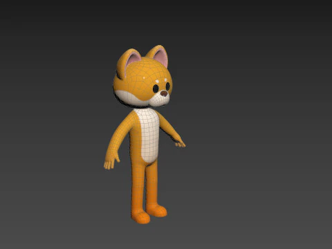 Character221 Dog 3D Model