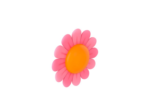 Character222 Flower 3D Model