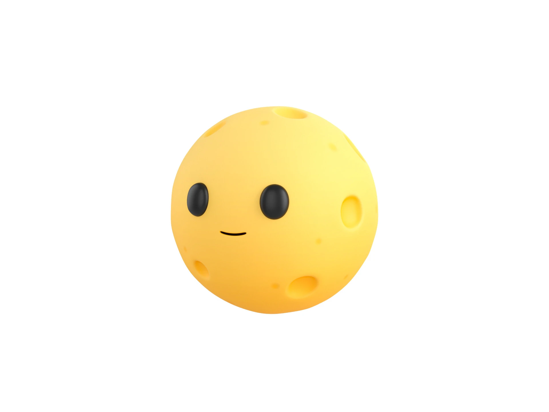 Character224 Moon 3D Model .c4d .max .obj .3ds .fbx .stl .blend 