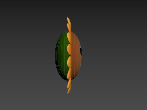 Character227 Cartoon Sunflower Modelo 3D