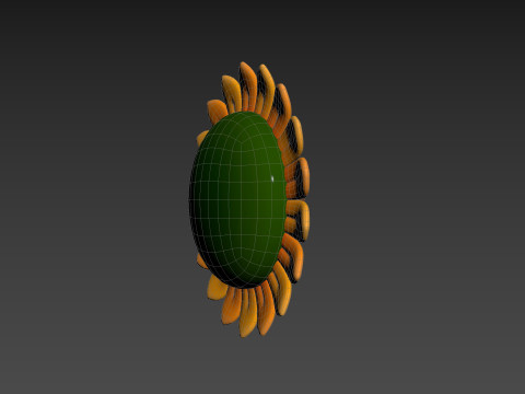 Character227 Cartoon Sunflower Modelo 3D