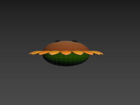 Character227 Cartoon Sunflower Modelo 3D