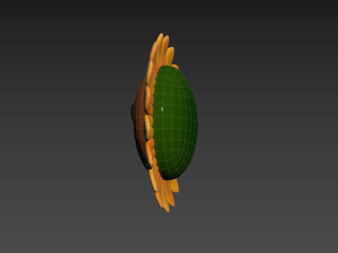Character227 Cartoon Sunflower Modelo 3D