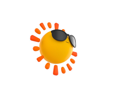 Character228 Cartoon Sun Modelo 3D