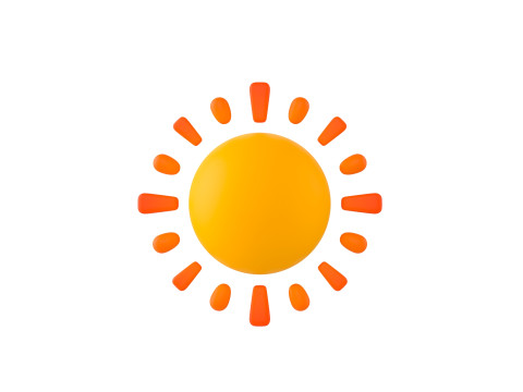 Character228 Cartoon Sun Modelo 3D