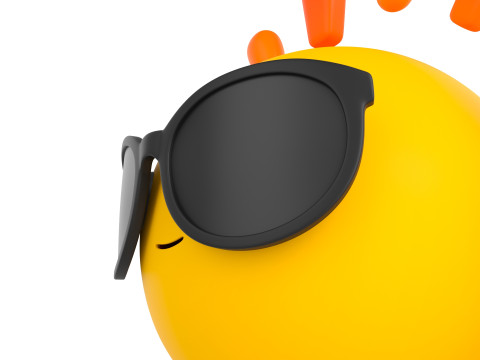 Character228 Cartoon Sun Modelo 3D