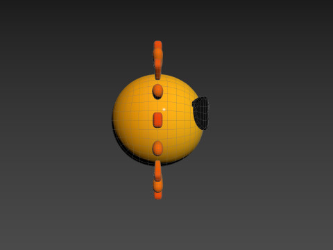 Character228 Cartoon Sun Modelo 3D