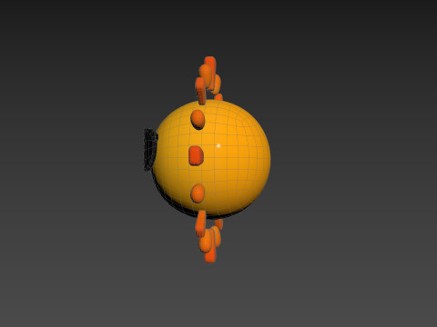 Character228 Cartoon Sun Modelo 3D