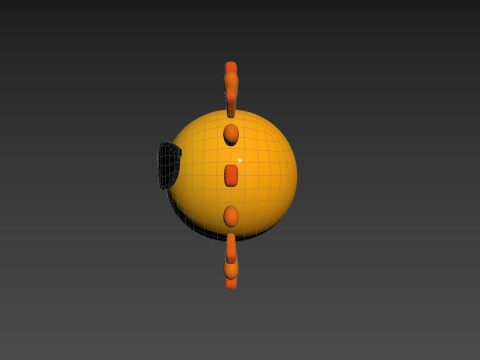 Character228 Cartoon Sun Modelo 3D