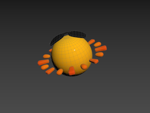 Character228 Cartoon Sun Modelo 3D