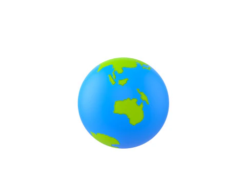 Character229 Cartoon Earth 3D Model