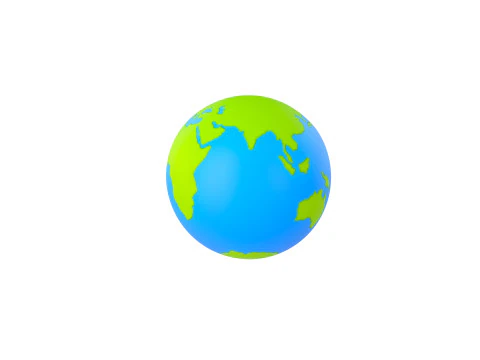 Character229 Cartoon Earth 3D Model