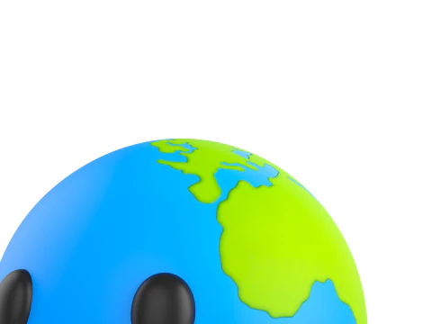 Character229 Cartoon Earth 3D Model