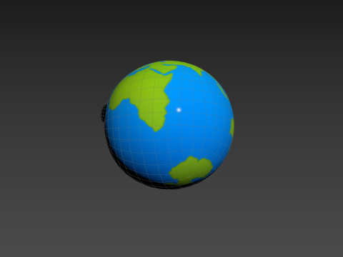 Character229 Cartoon Earth Modèle 3D