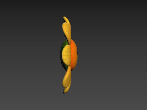 Character230 Cartoon Flower 3D-Modell
