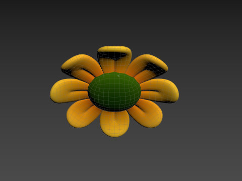 Character230 Cartoon Flower 3D-Modell