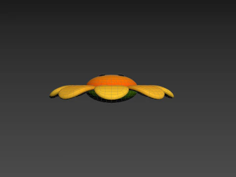 Character230 Cartoon Flower 3D Model