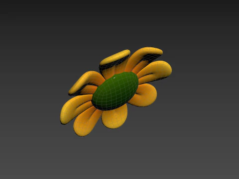 Character230 Cartoon Flower 3D Model