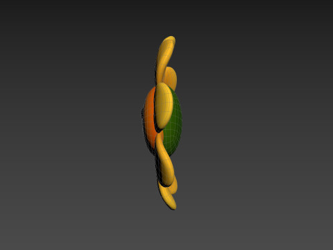 Character230 Cartoon Flower 3D-Modell