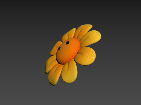 Character230 Cartoon Flower 3D-Modell