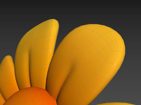 Character230 Cartoon Flower 3D Model
