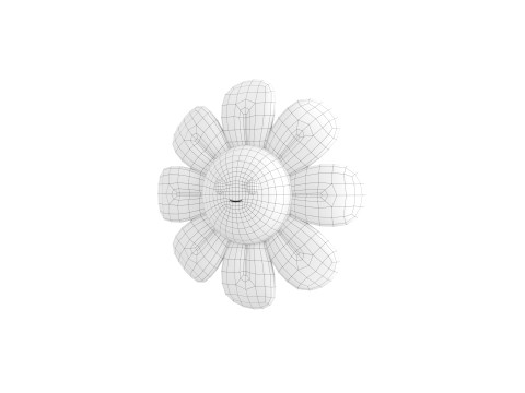 Character230 Cartoon Flower 3D-Modell