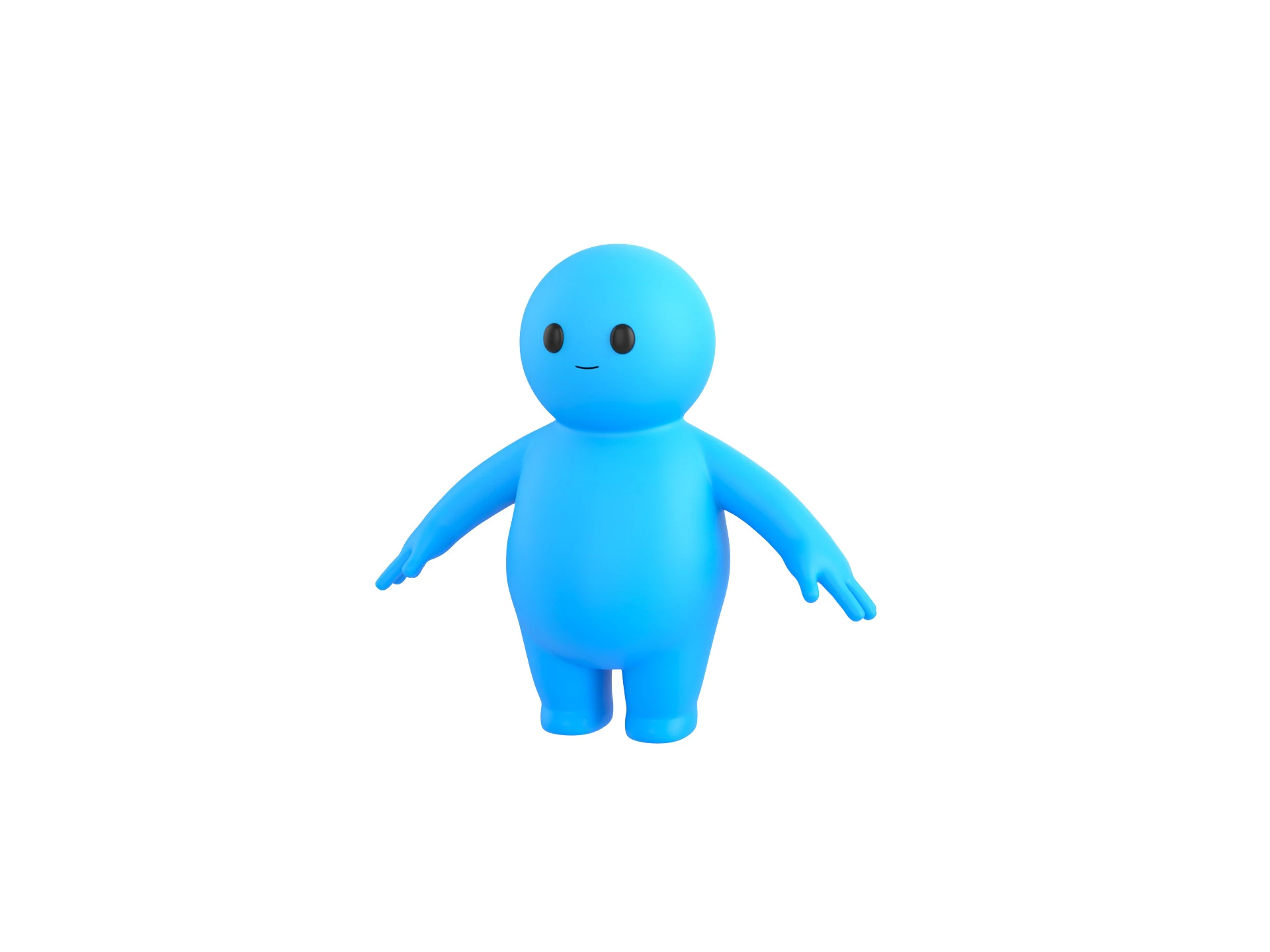 Character231 Little Mascot 3D Model .c4d .max .obj .3ds .fbx .stl .blend