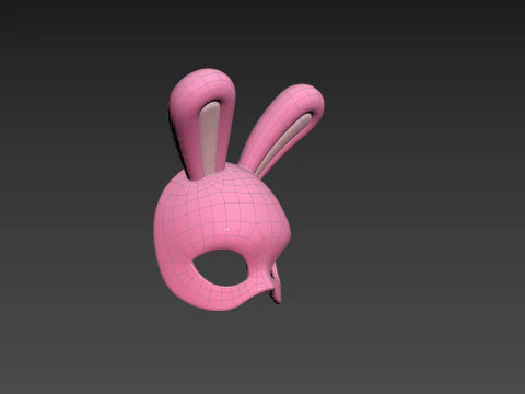 Prop210 Rabbit Mask 3D Model