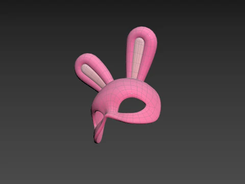 Prop210 Rabbit Mask 3D Model