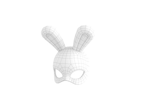 Prop210 Rabbit Mask 3D Model