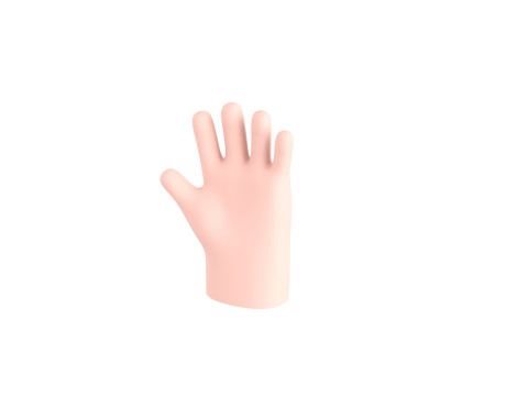 Prop211 Cartoon Hand 3D Model