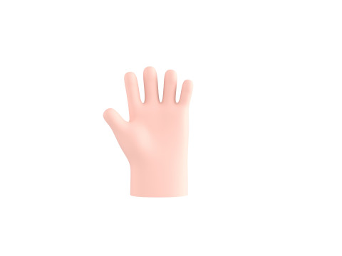 Prop211 Cartoon Hand 3D Model