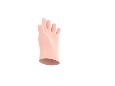 Prop211 Cartoon Hand 3D Model