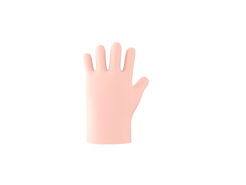 Prop211 Cartoon Hand 3D Model