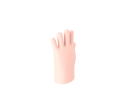 Prop211 Cartoon Hand 3D Model